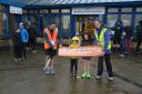 Ten hardy runners brave the elements to take part in latest junior parkrun event