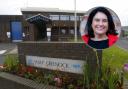 Katy Clark, inset, has written to the justice secretary regarding the 'dramatic physical deterioration' of HMP Greenock