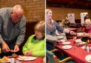 Magician Phil Clark amazes attendees of the Larkfield soup and blether event