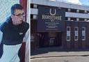 Dylan Sewell had the blade outside The Horseshoe Bar in Greenock