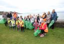 Wemyss Bay Primary pupils take part in big beach clean.