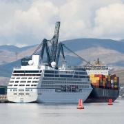 Sirena berthed at Greenock Ocean Terminal.