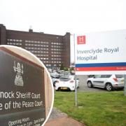The alleged incident took place at Inverclyde Royal Hospital