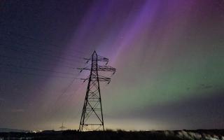 Northern Lights over Inverclyde.