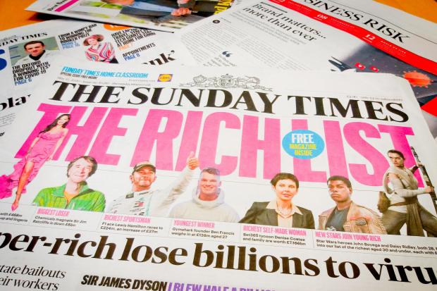 Sir Michael Moritz is the richest person from Wales, according to the new edition of The Sunday Times Rich List