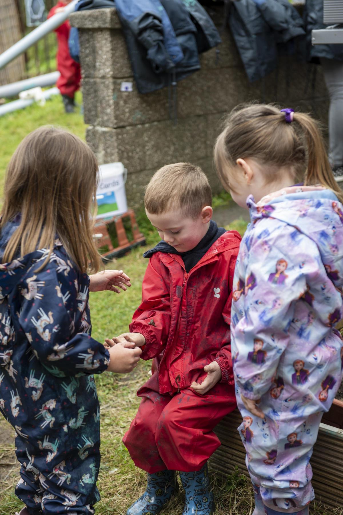 Greenock nursery launches new outdoor learning project - with a very  'hoppy' visitor