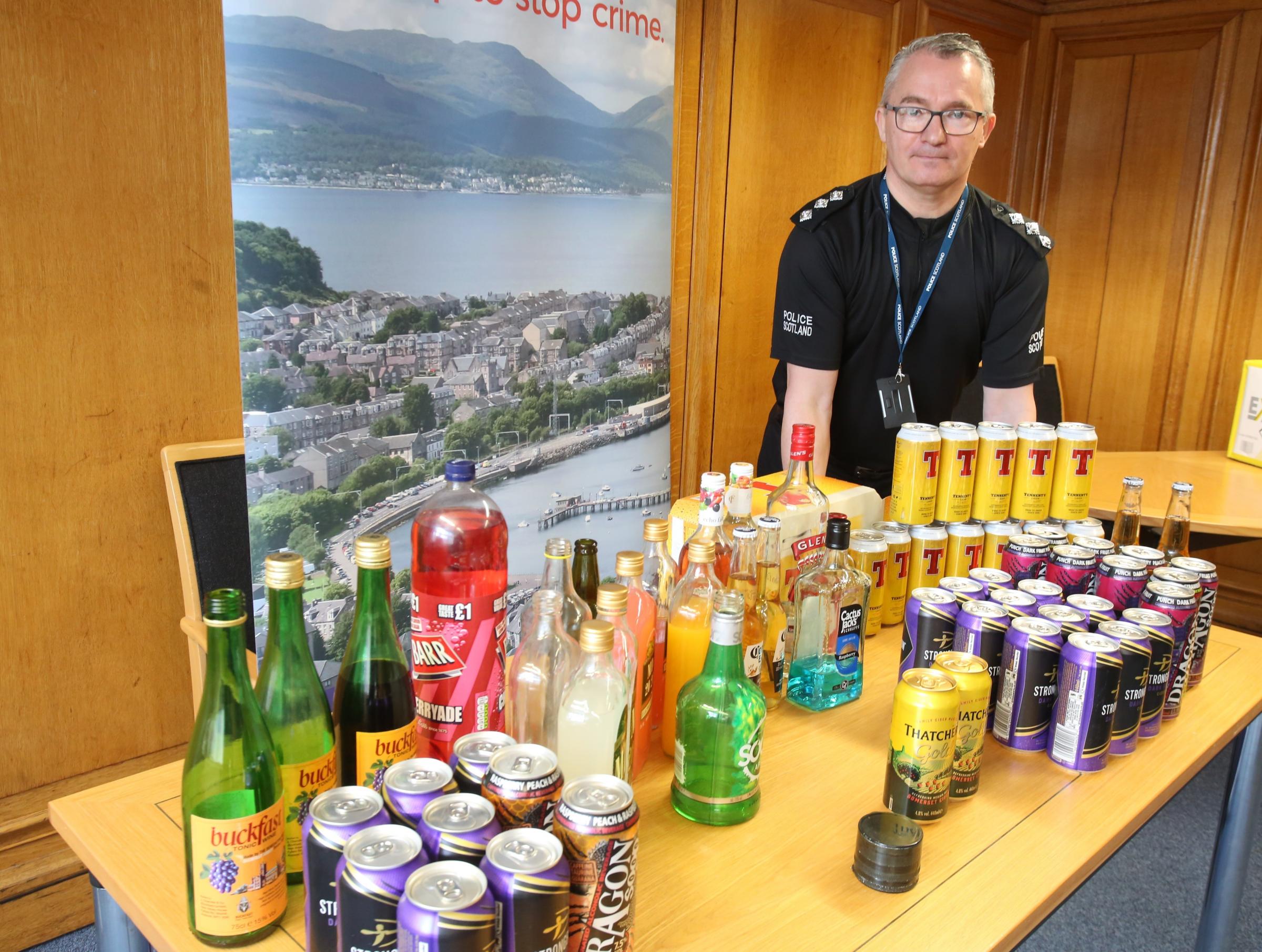 Inverclyde Police youth disorder drugs and alcohol..
