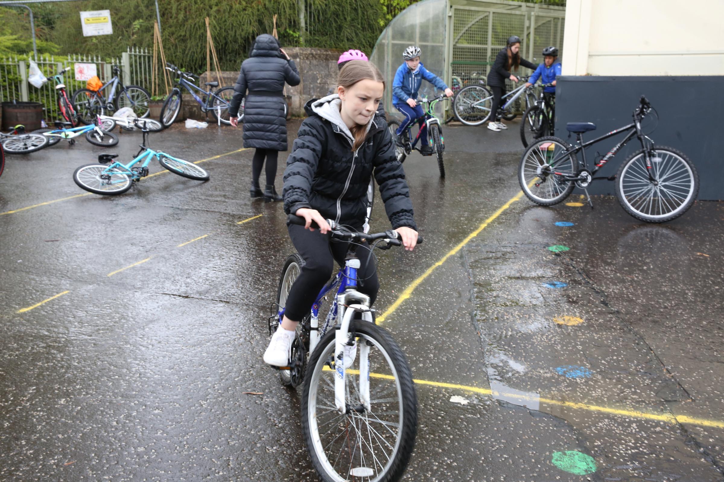 Gourock Primary School cycling proficiency.