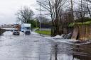 30.12.2022  Wet weather hits Scotland .....................  Grenock flooding pictures. DRUMFROCHAR ROAD IN THE TOWN.