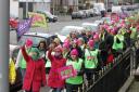 Teachers out on strike in Inverclyde