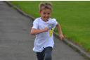 Young Fox looked very determined in his first ever Junior Parkrun