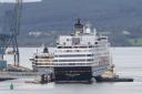 Busy day at Greenock Ocean Terminal as two cruise ships arrive
