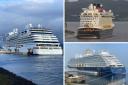 Seven Seas Splendor, Disney Dream and Spirit of Adventure were among the ships which stopped off in Greenock this month