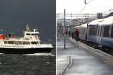 Storm Jocelyn has brought major disruption across the transport network on sea and rail.