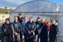 EE staff helping out at Muirshiel Community Garden in Port Glasgow
