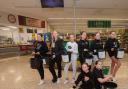 Dancers from JD Dance raised £800 packing bags in Morrisons in Greenock