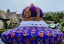 A coronation-themed topper has appeared in Gourock