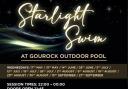 Gourock Outdoor Pool starlit swim notice