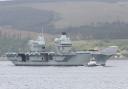 HMS Queen Elizabeth in the Firth of Clyde