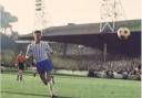 Hugh Strachan playing for Morton against Dundee in August 1964