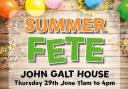 John Galt House summer fete poster