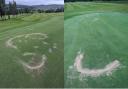 Vandals created deep gouges in the greens at Greenock Golf Club with an electric bike