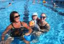 Swimmers at Gourock Pool enjoy autumn heat wave