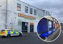 Police cordon off 'unsafe building' in Greenock as high winds cause damage