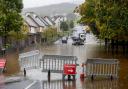 Kilmacolm Road flooding in October 2023