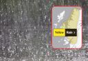 A heavy rain warning has been issued for parts of Strathclyde and the Scottish Highlands this weekend.