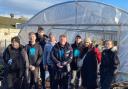 EE staff helping out at Muirshiel Community Garden in Port Glasgow