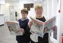 Myra Potter and Margaret Hanley of Inverclyde's Talking Newspaper