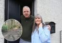June and Brian Thomson want Inverclyde Council to take responsibility for a dangerous road in Wemyss Bay