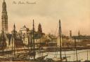 Greenock docks postcard