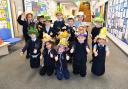 St Ninian's Primary pupils staged a colourful Easter bonnet parade
