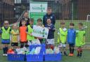 Mini Morton youngsters donated 132kg of food to Inverclyde Foodbank