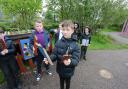 Twisted vandals targeted an outdoor garden created by pupils and staff at an additional support