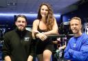 Nicole with Gary and Chris who run The Fitness Factory.