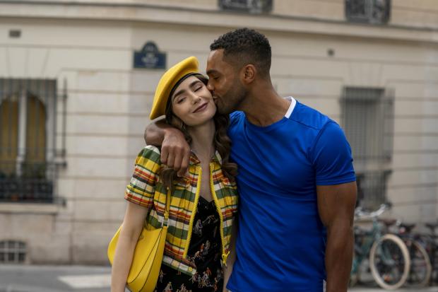 Greenock Telegraph: (Left to right) Lily Collins as Emily and Lucien Laviscount as Alfie. Credit: Netflix
