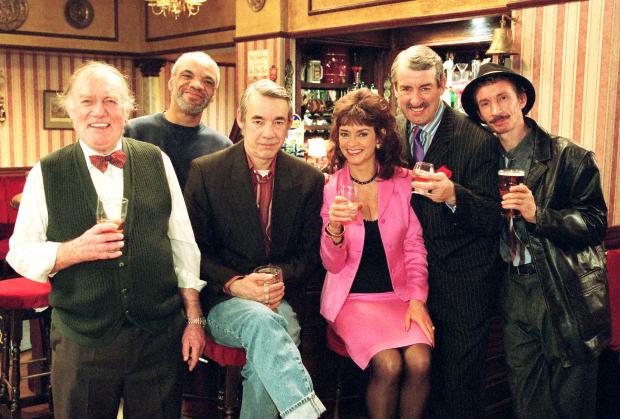Greenock Telegraph: Some cast members from Only Fools And Horses, including Patrick Murray on the right hand side (BBC/PA)