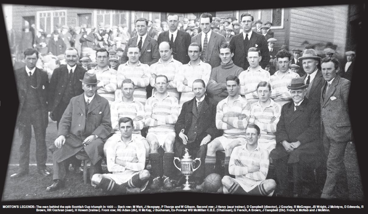 1947-48 Scottish Cup Final Rangers v Greenock  Morton matchsheet 