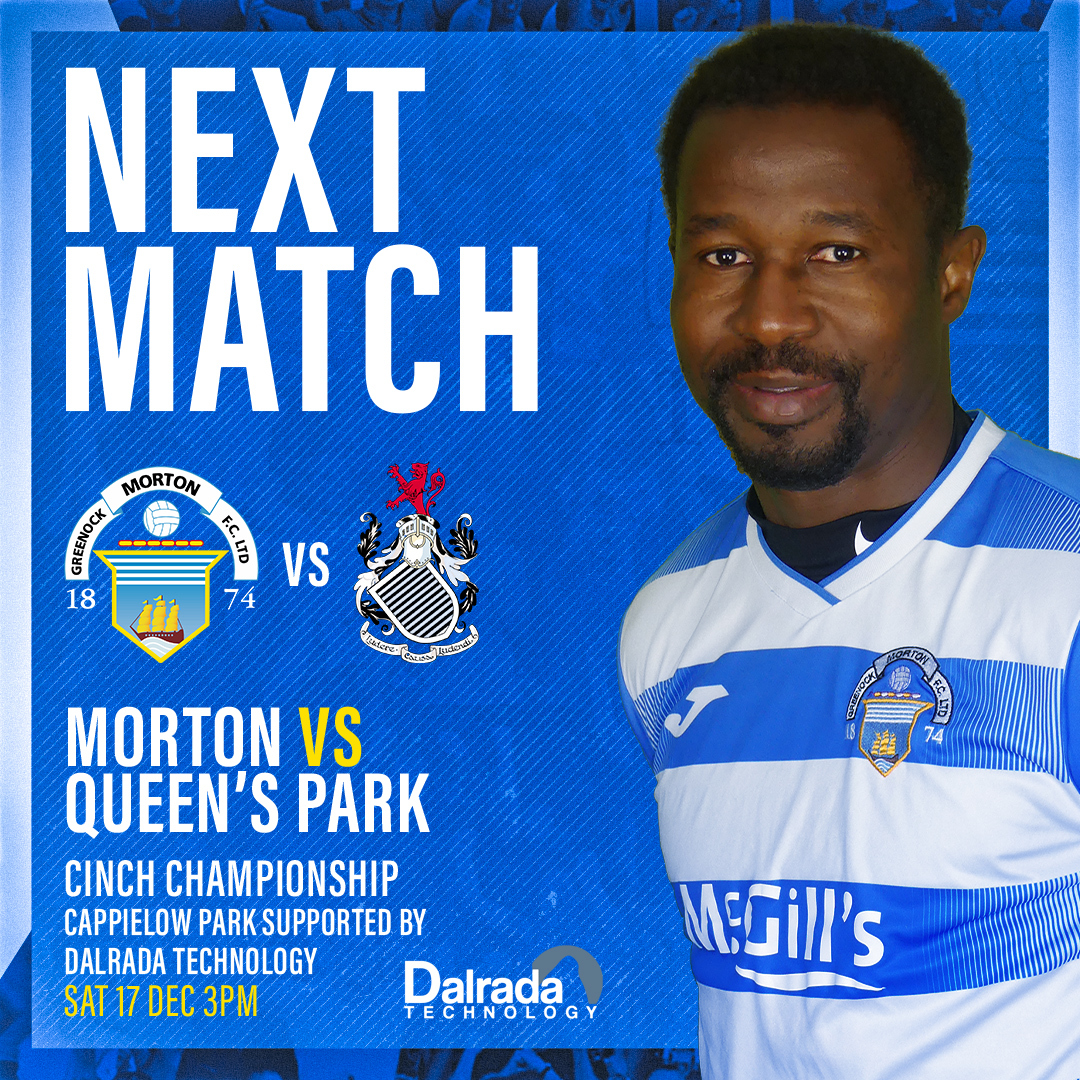 Tickets on sale for Morton v Queen's Park clash