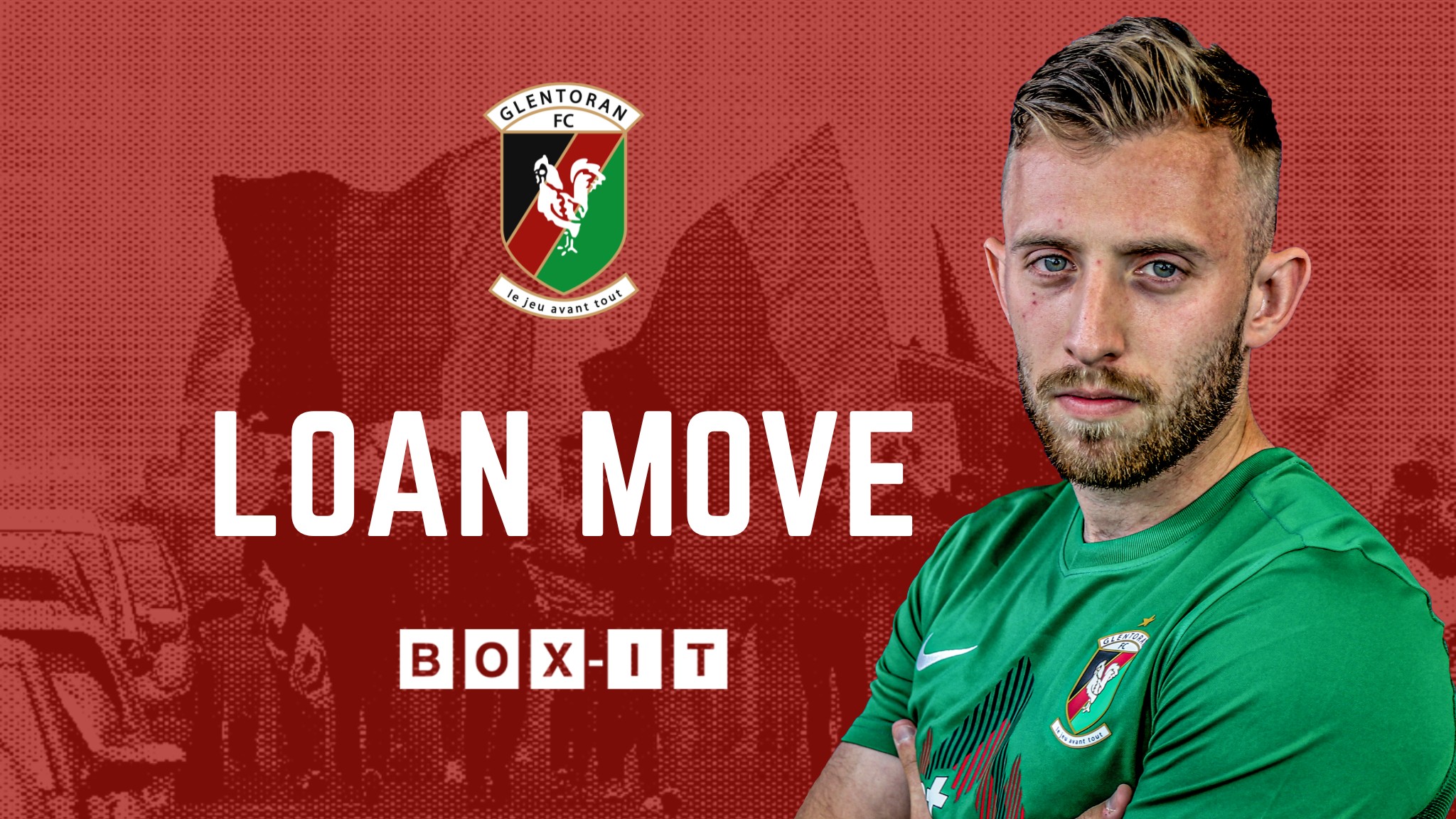 Glentoran striker Ally Roy joins Morton on loan