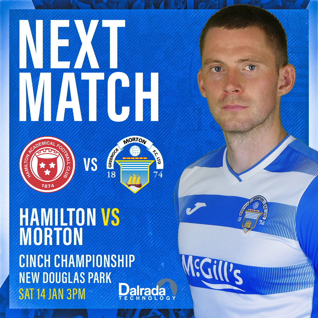 Tickets now on sale for Morton clash against Hamilton