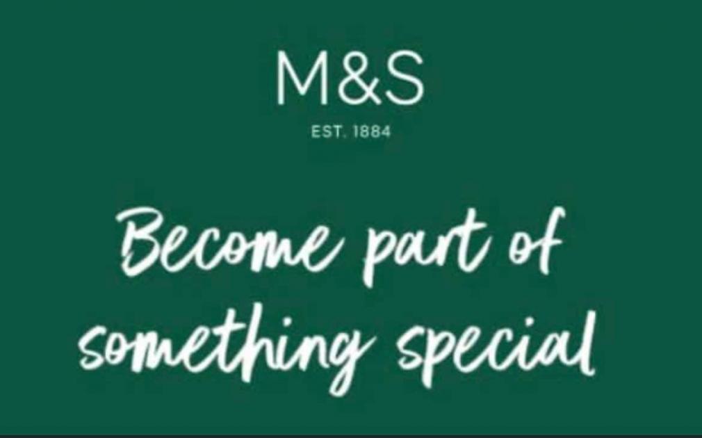 M&S recruiting new staff for Port Glasgow retail park store