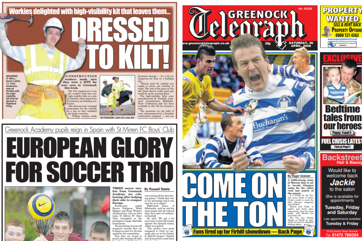 Greenock Telegraph Archives: Morton in do or die relegation clash