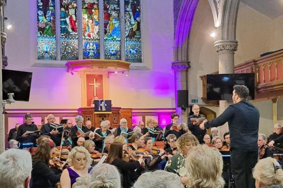 Greenock Telegraph: The concert was conductor Andy McTaggart's final performance with the choir Greenock Telegraph: The concert was conductor Andy McTaggart's final performance with the choir