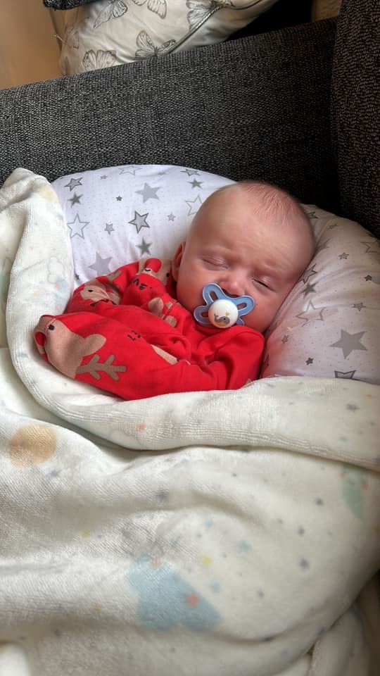 Mason Docherty, 5 weeks old
