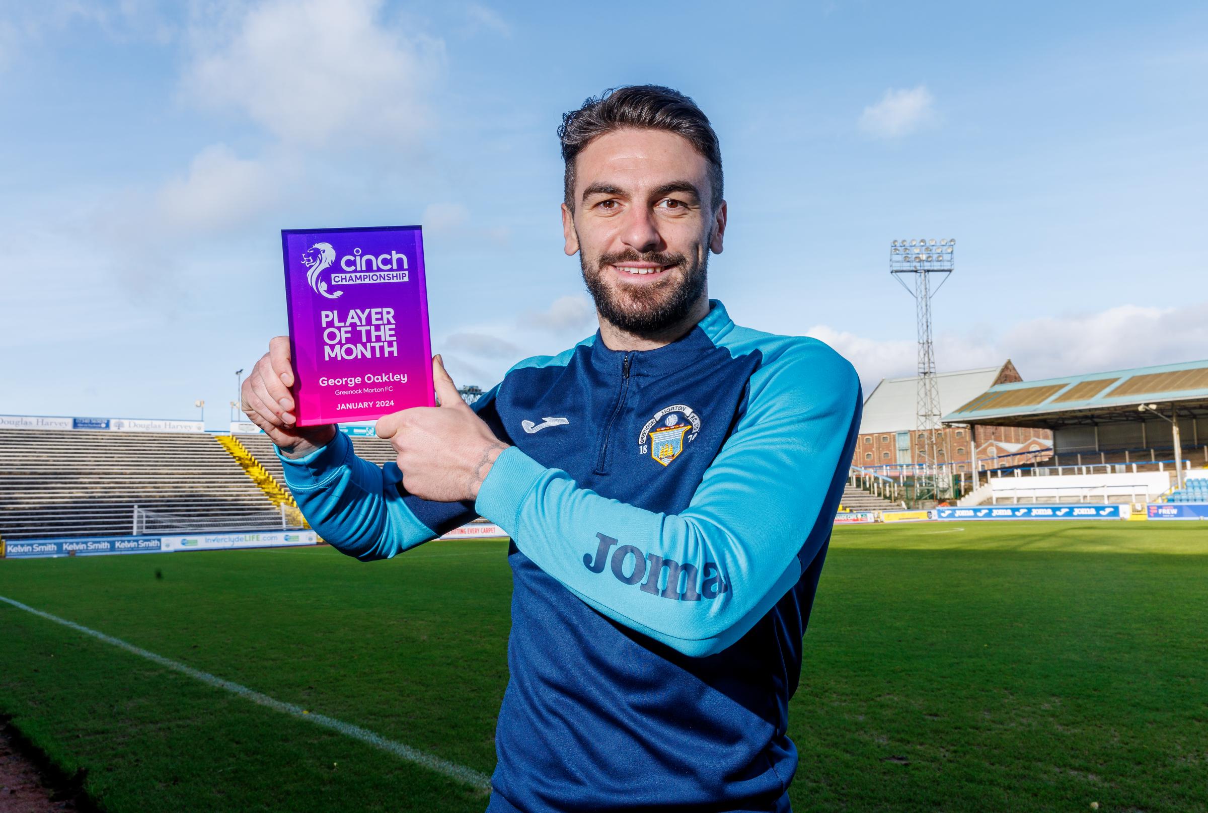 George Oakley wins Scottish Championship player of month