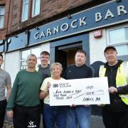 Carnock Bar donation to Foodbank..
